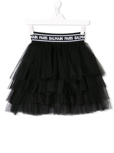 Balmain Kids юбка из тюля