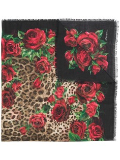Dolce & Gabbana шарф с цветочным принтом