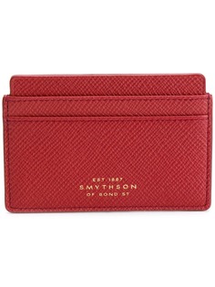 Smythson визитница с тисненым логотипом