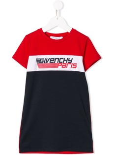 Givenchy Kids платье-футболка с принтом логотипа