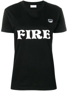 Chiara Ferragni футболка с принтом Fire