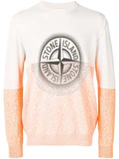 Stone Island джемпер вязки интарсия с логотипом