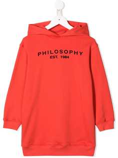 Philosophy Di Lorenzo Serafini Kids толстовка с капюшоном и принтом логотипа