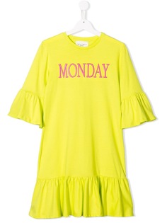 Alberta Ferretti Kids платье с принтом Monday