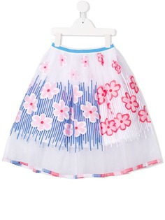 Simonetta юбка с цветочной вышивкой
