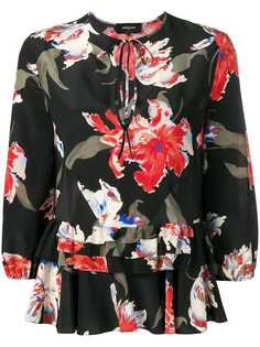 Rochas блузка с цветочным принтом