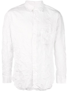 Yohji Yamamoto рубашка с эффектом жатой ткани