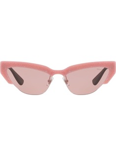 Miu Miu Eyewear солнцезащитные очки в оправе кошачий глаз