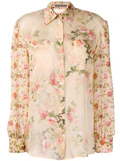 Alberta Ferretti рубашка с цветочным принтом
