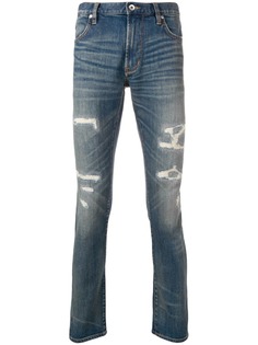 John Varvatos джинсы кроя слим с эффектом потертости