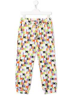 Missoni Kids брюки с логотипом