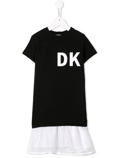 Dkny Kids многослойное платье-футболка