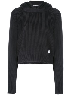 alexanderwang.t вязаное худи с логотипом