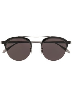 Alexander McQueen Eyewear солнцезащитные очки в круглой оправе