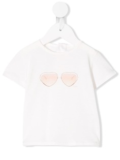 Chloé Kids футболка с принтом солнцезащитных очков