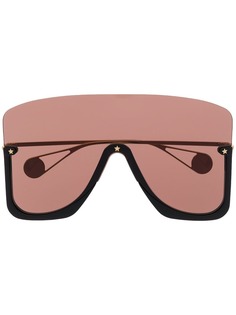 Gucci Eyewear солнцезащитные очки-авиаторы в массивной оправе