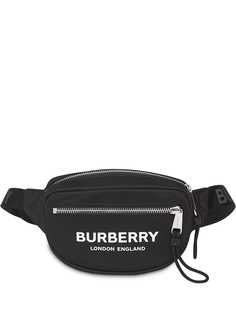 Burberry поясная сумка с логотипом