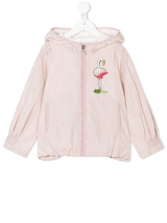 Moncler Kids куртка с вышивкой