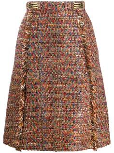Etro твидовая юбка