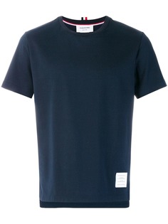 Thom Browne свободная футболка с короткими рукавами и разрезами