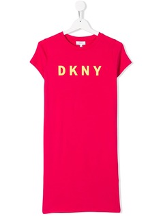 Dkny Kids платье трапеция с логотипом