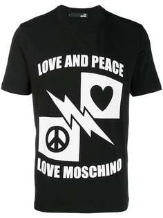 Love Moschino футболка с принтом