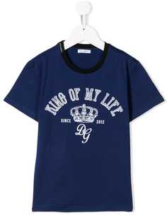 Dolce & Gabbana Kids футболка со слоганом