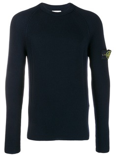 Stone Island свитер кроя слим в рубчик