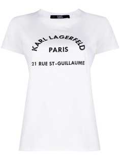 Karl Lagerfeld футболка Address с логотипом