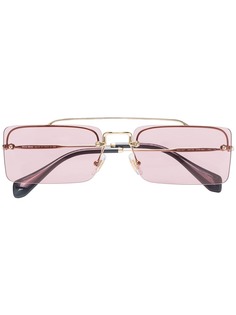 Miu Miu Eyewear затемненные солнцезащитные очки в квадратной оправе