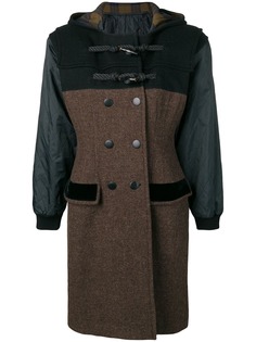 Jean Paul Gaultier Pre-Owned двубортное пальто с капюшоном