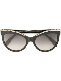 Alexander McQueen Eyewear "солнцезащитные очки в массивной оправе ""кошачий глаз"""
