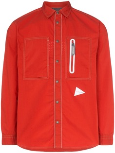 and Wander куртка-рубашка с карманами на молнии