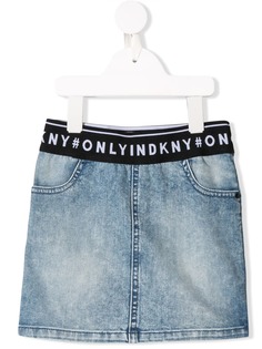 Dkny Kids джинсовая юбка с логотипом