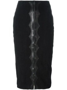 Alaïa Pre-Owned юбка с бархатным эффектом и завышенной талией