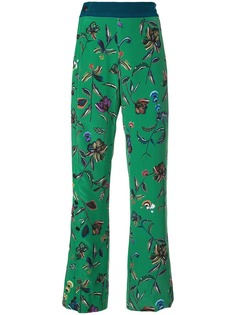 Derek Lam 10 Crosby брюки с цветочным принтом и сборками