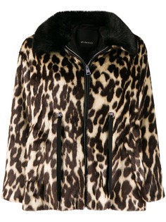 Pinko пальто с леопардовым узором