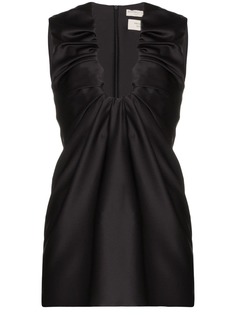 Bottega Veneta ruched satin tank top