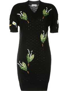 Sonia Rykiel трикотажное платье с цветочным узором
