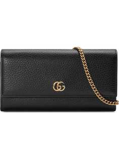 Gucci кошелек GG Marmont на цепочной лямке