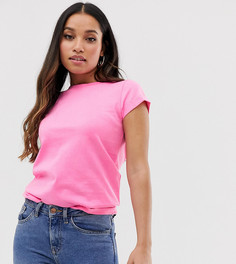 Неоново-розовая базовая футболка Brave Soul Petite eleanor - Розовый