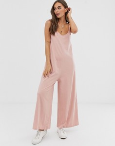 Комбинезон с завязками на спине ASOS DESIGN - Розовый