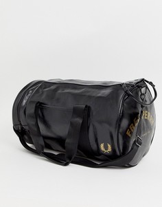 Черно-золотистая классическая сумка Fred Perry - Черный