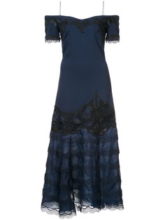 Jonathan Simkhai вечернее платье с кружевными вставками
