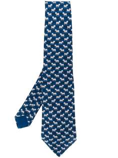 Hermès галстук 2000-х годов с принтом pre-owned