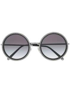 Dolce & Gabbana Eyewear солнцезащитные очки в круглой оправе