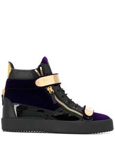 Giuseppe Zanotti высокие кеды на шнуровке