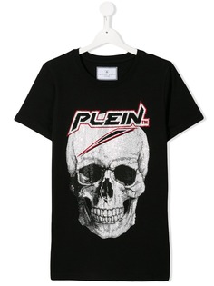 Philipp Plein Junior футболка с принтом Skull