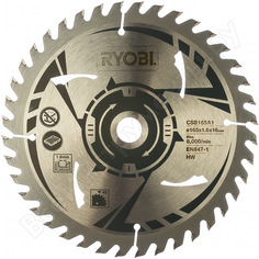 Пильный диск для r18cs (165х16х1.6 мм; 40 зубьев) ryobi csb165a1 5132002774