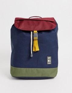 Разноцветный рюкзак из переработанных материалов Lefrik Scout - Темно-синий